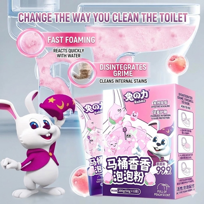 Pink High-Foam Toilet Cleaning Powder – Automatic Toilet Bowl Cleaner